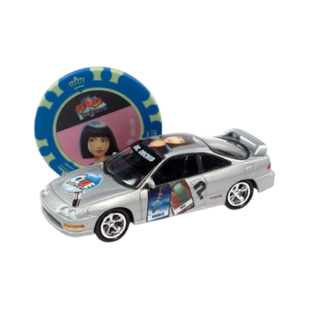 Modern Clue 1999 Acura Integra (Dr. Orchid, Hall, Wrench) & Collector Token 1/64