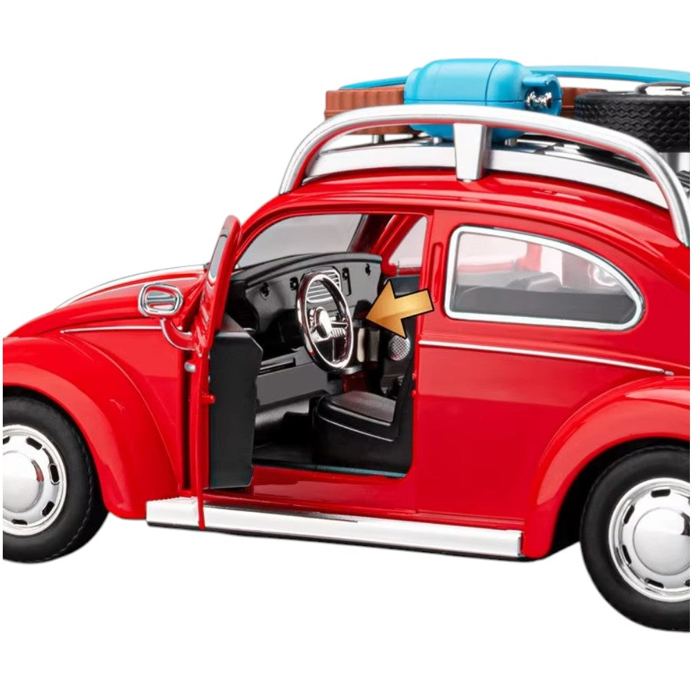 Volkswagen Escarabajo Rojo (Luces y Sonido) 1/24