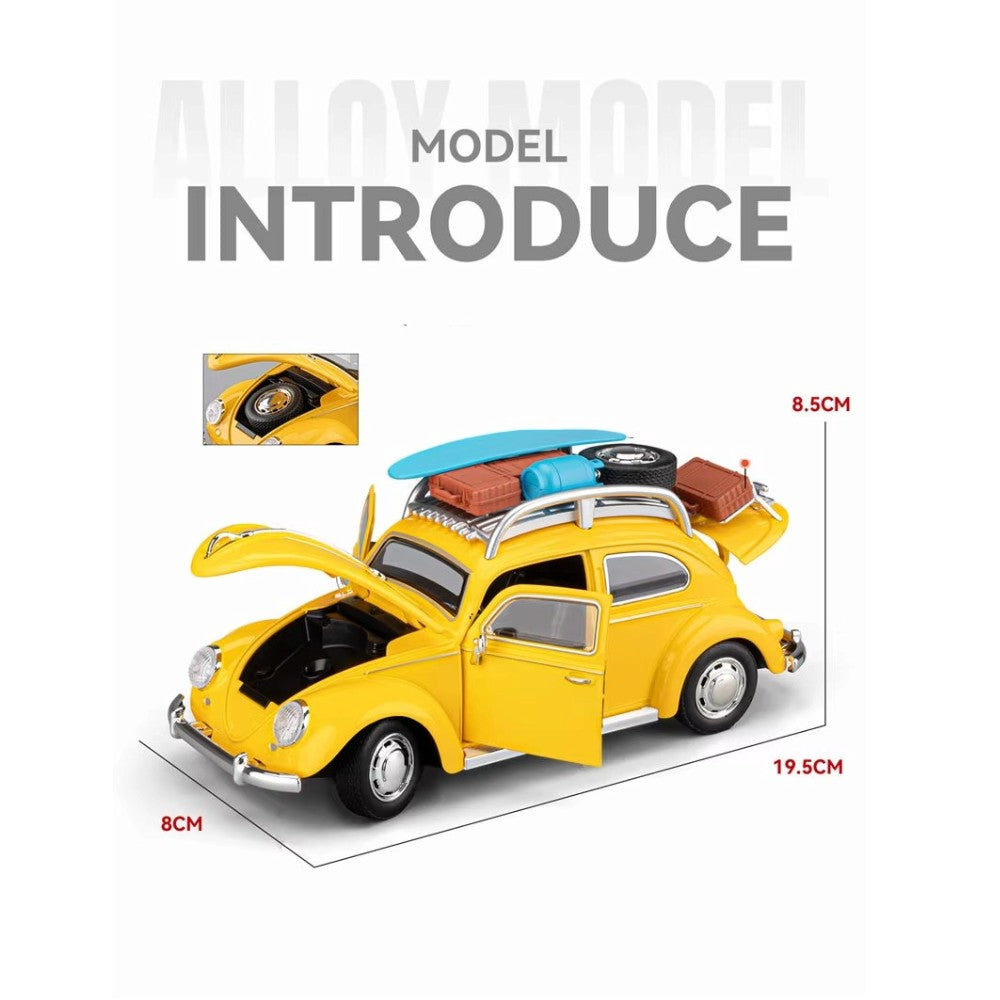 Volkswagen Escarabajo Amarillo (Luces y Sonido) 1/24