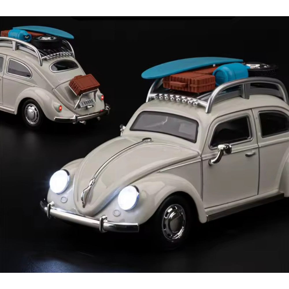 Volkswagen Escarabajo Blanco (Luces y Sonido) 1/24