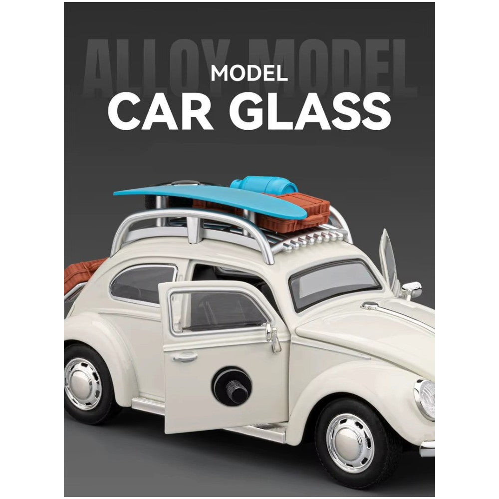 Volkswagen Escarabajo Blanco (Luces y Sonido) 1/24