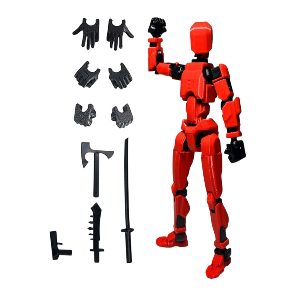 Robot 3D (Rojo) Model Kit