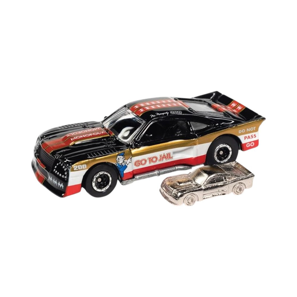 Monopoly 1975 Ford Mustang Cobra II Racer (Go to Jail) & Game Token 1/64