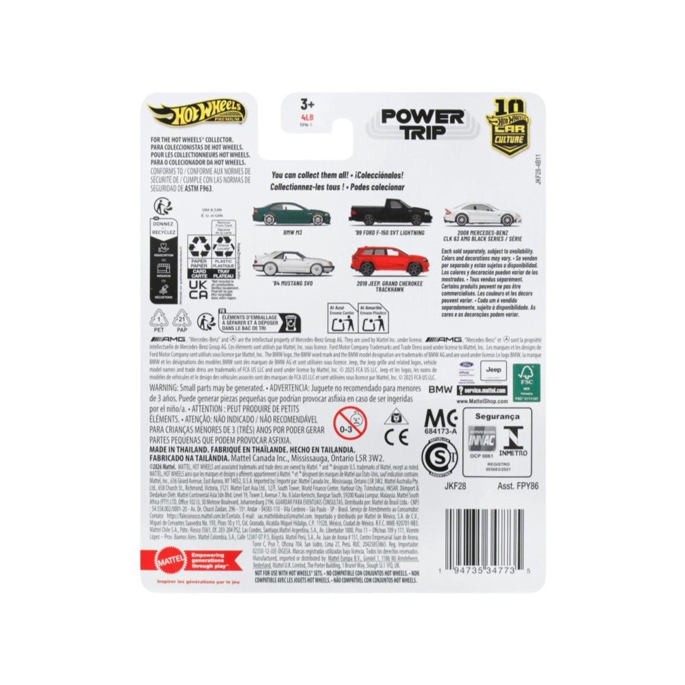 Hot Wheels Premium Car Culture - Power Trip 2019 Jeep Grand Cherokee Trackhawk 1/64