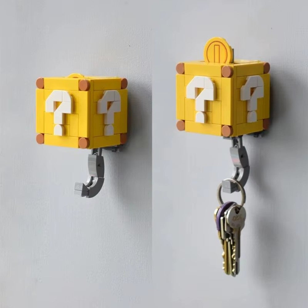 Super Mario Bros Coin Cube Bloques de Construcción- Portallaves