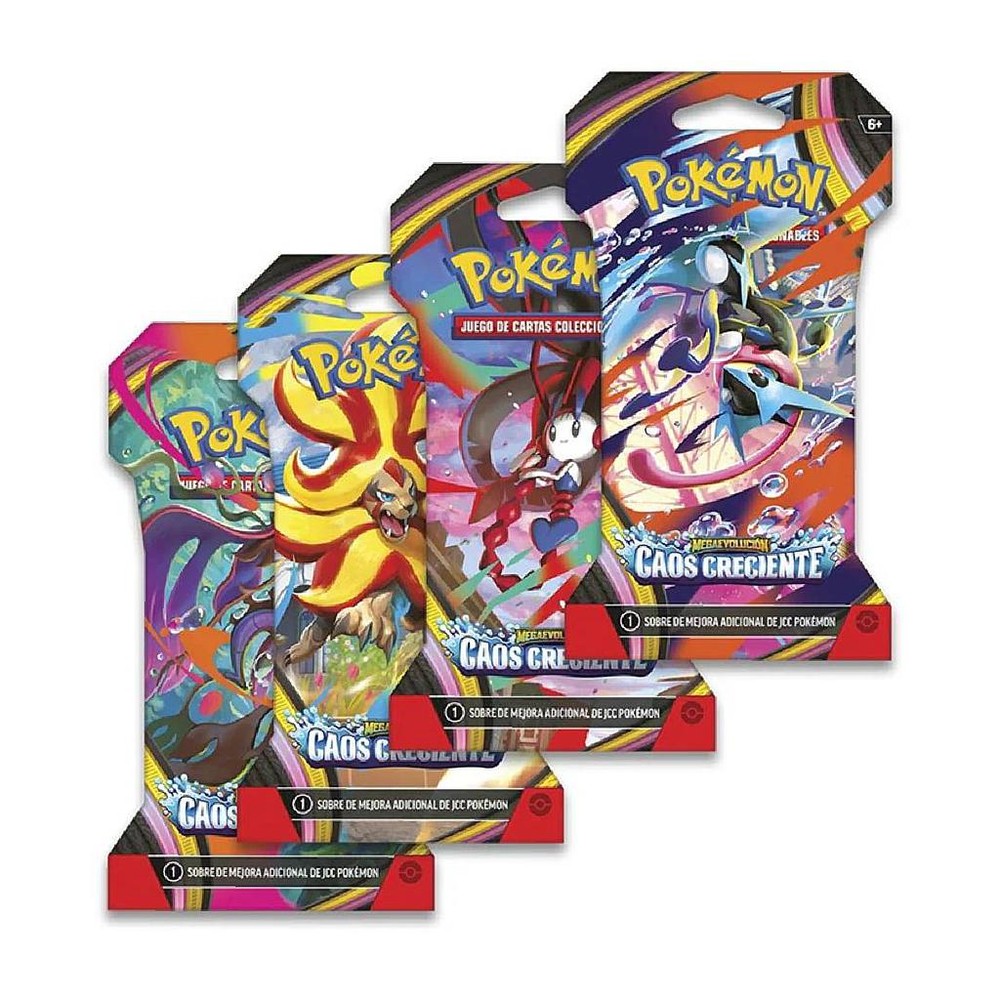 Pokémon TCG Megaevolución Caos Creciente Sleeve Bost Español