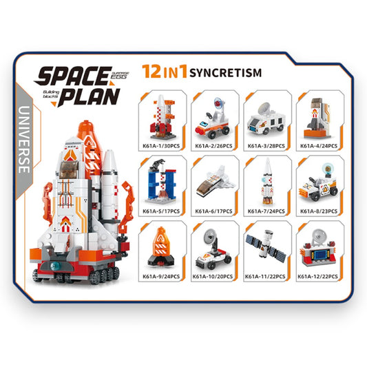 Bloques de Construcción Space Plan Set 12 un.
