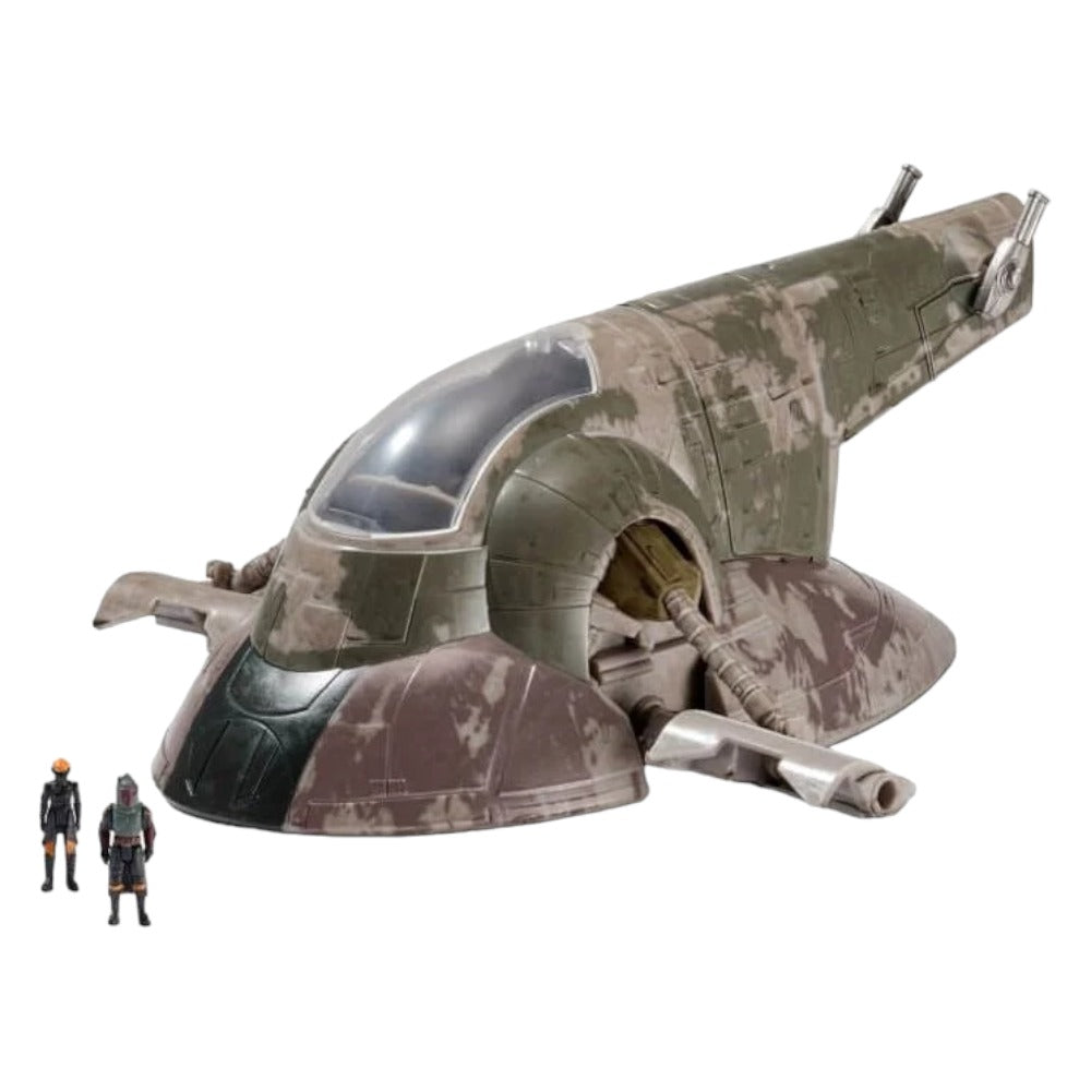 Star Wars Micro Galaxy Squadron Deluxe Vehicle 8" Vehicle & Figure Boba Fett's Ship W1