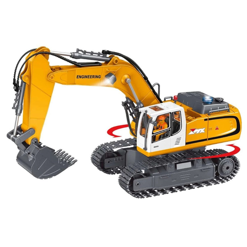 Crawler Crane Control Remoto Sonido, Luces y Vapor 1/18