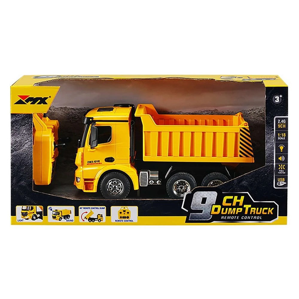 Dump Truck Control Remoto Sonido y Luces 1/18