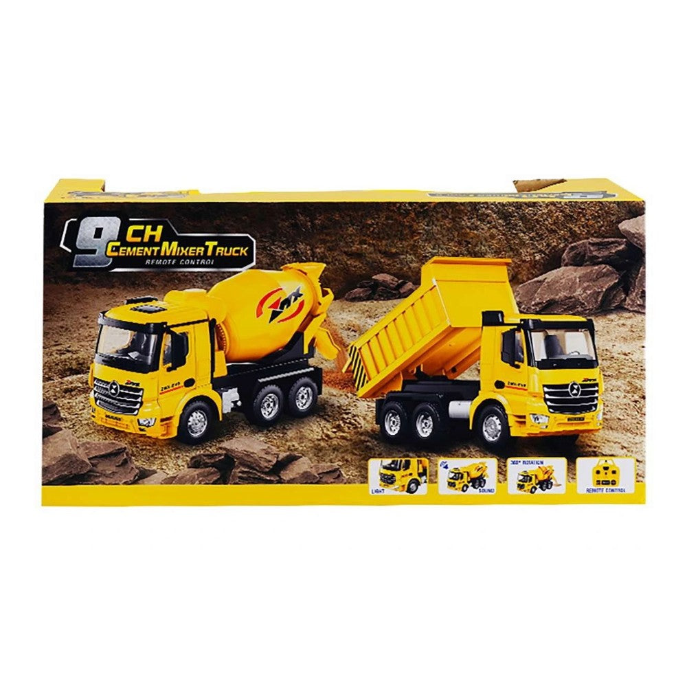 Cement Mixer Truck Control Remoto Sonido y Luces 1/18