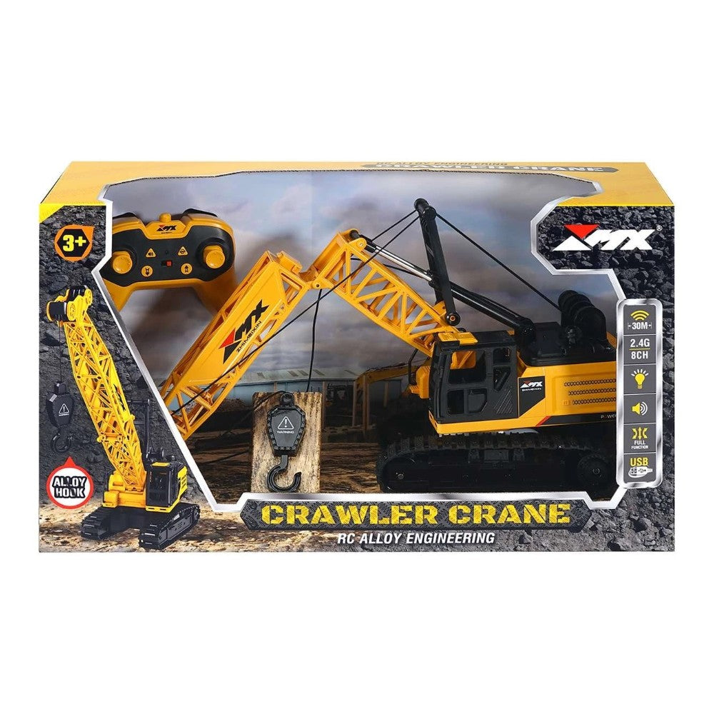 Crawler Crane Control Remoto Sonido, Luces y Vapor 1/18