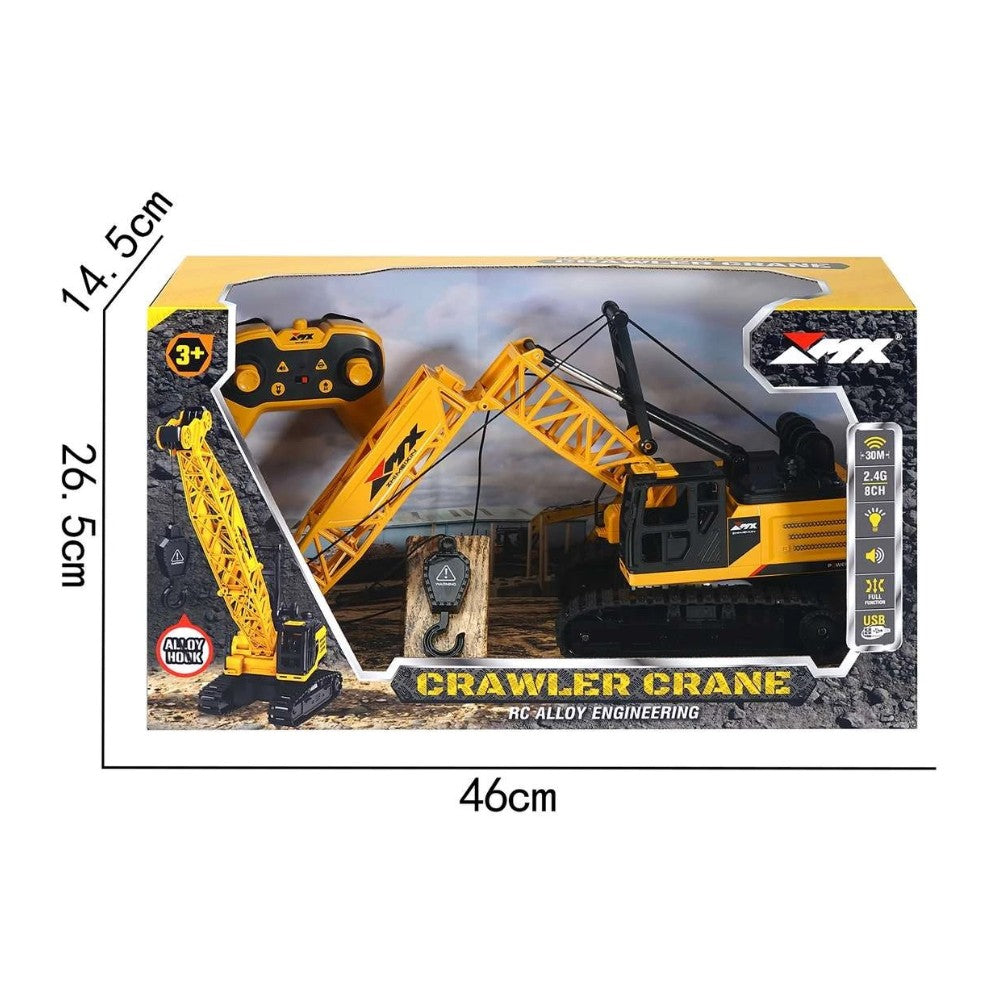 Crawler Crane Control Remoto Sonido, Luces y Vapor 1/18