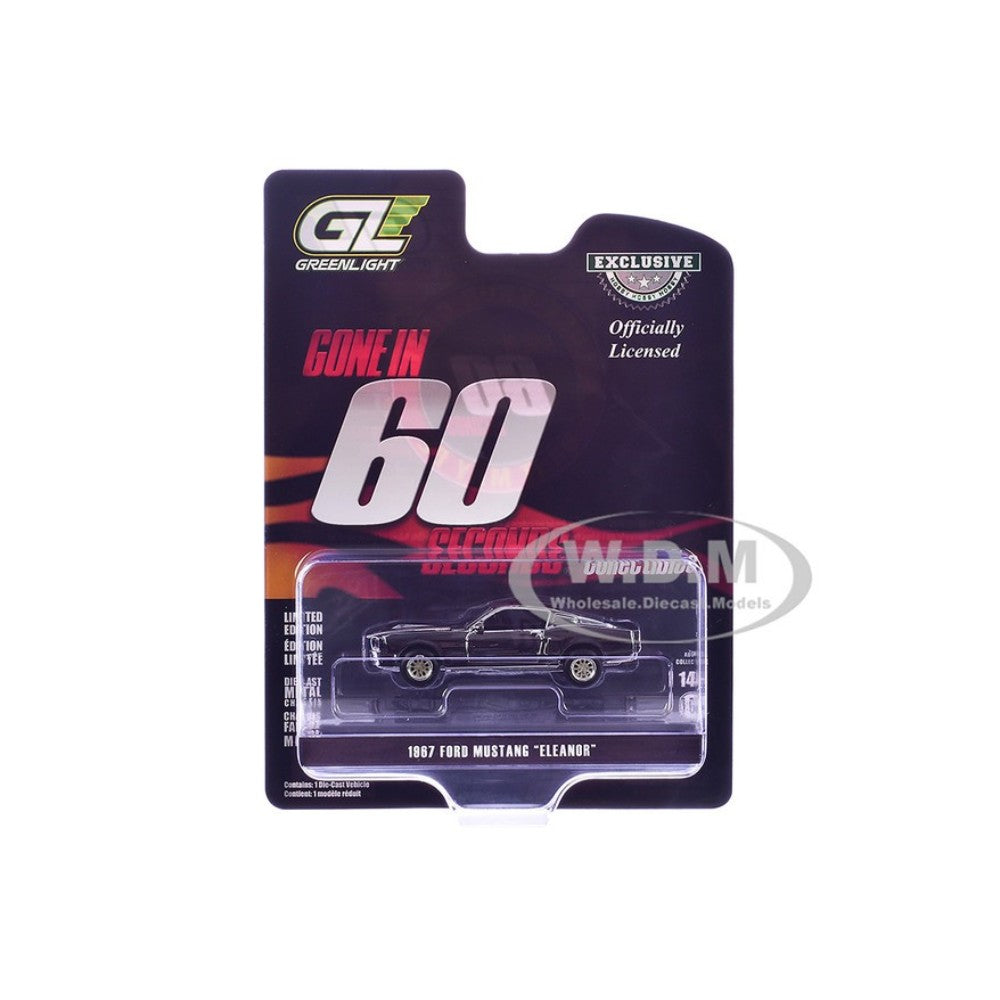 "Gone in 60 Seconds" - 1967 Ford Mustang "Eleanor" Silver Chrome Edition / Hobby Exclusive 1/64
