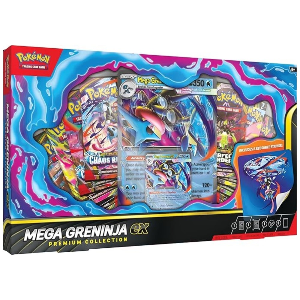Pokémon TCG: Mega Greninja Ex Premium Collection (Ingles)