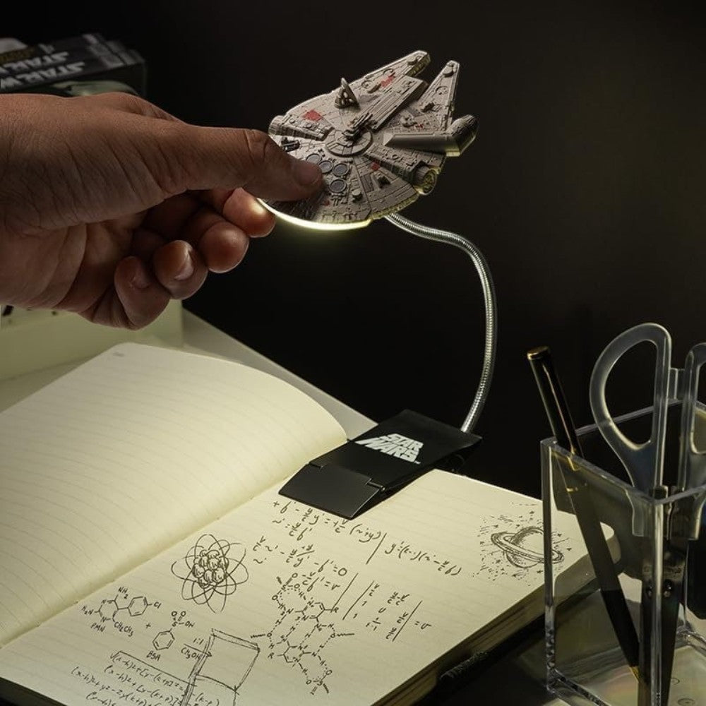 Star Wars Millennium Falcon Clip Light Lámpara de lectura