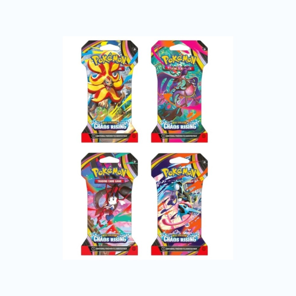 Pokémon TCG Mega Evolution Chaos Rising Booster Pack Sleeved (English)