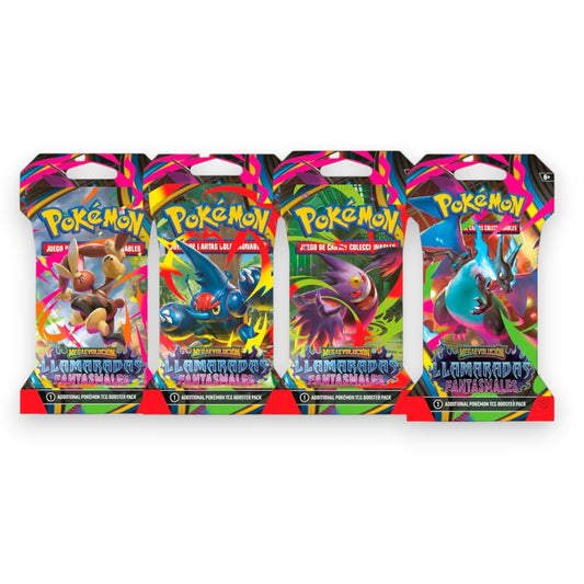 Pokémon TCG Mega Evolucion Llamaradas Fantasmales Sleeved Booster Español