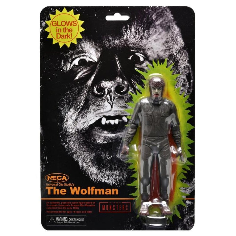 Universal Monsters Retro Glow-In-The-Dark The Wolfman