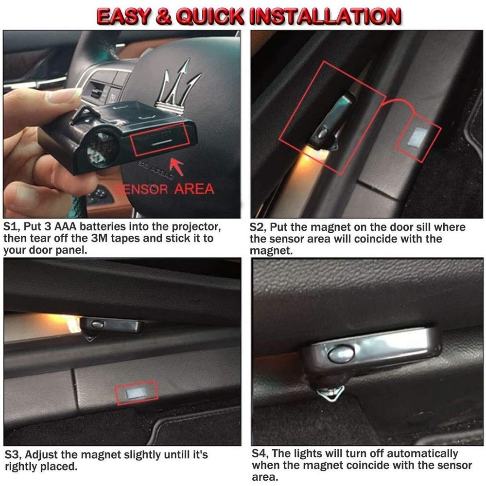 Proyector LED para Puerta de Auto - Batman 1989