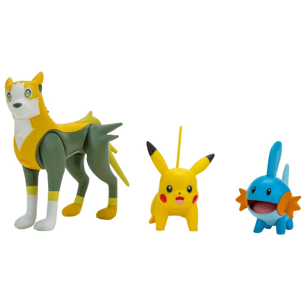 Pokémon Battle Figure Set Pikachu + Mudkip + Boltund
