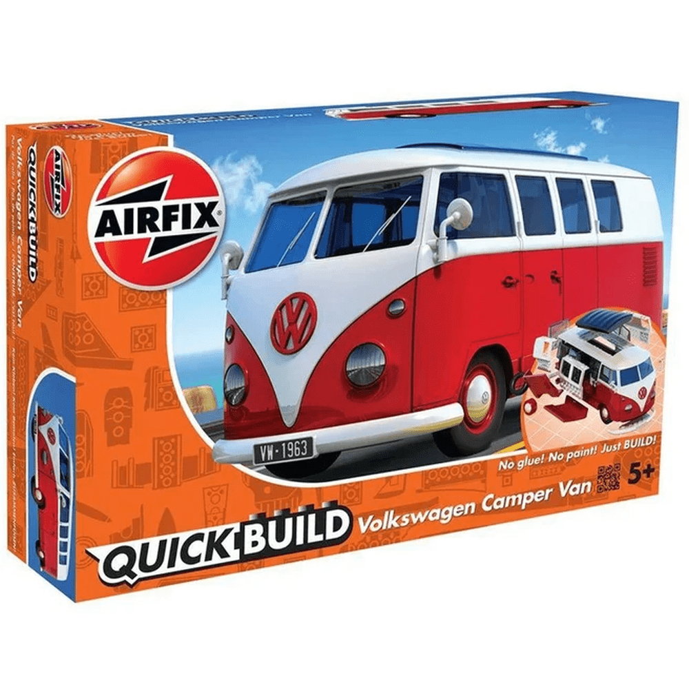 Quick Build Volkswagen Camper Van Red