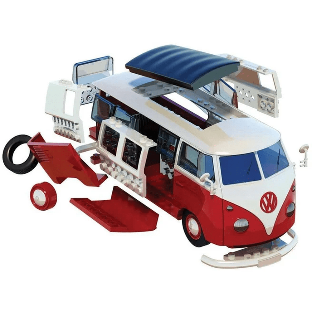 Quick Build Volkswagen Camper Van Red