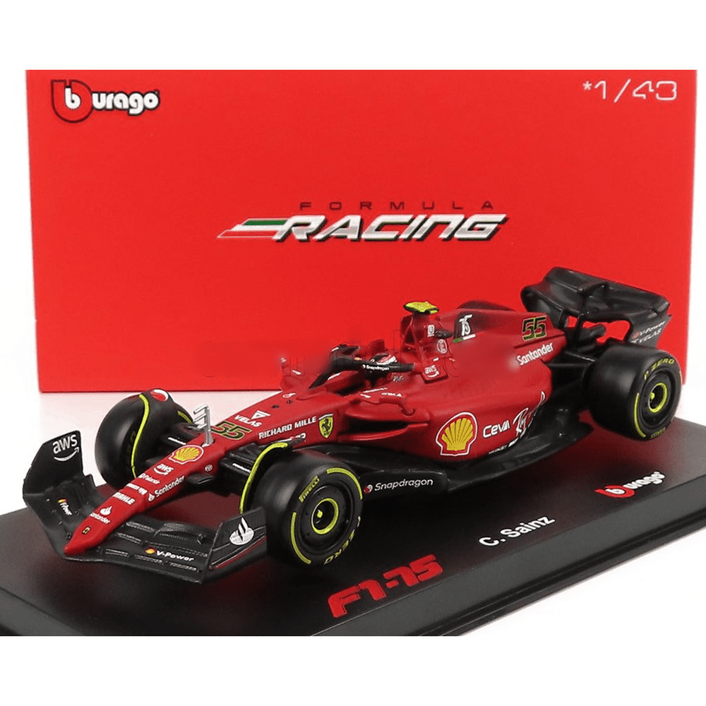 F1 Ferrari F1-75 #55 2022 - Carlos Sainz Jr. c/Piloto 1/43