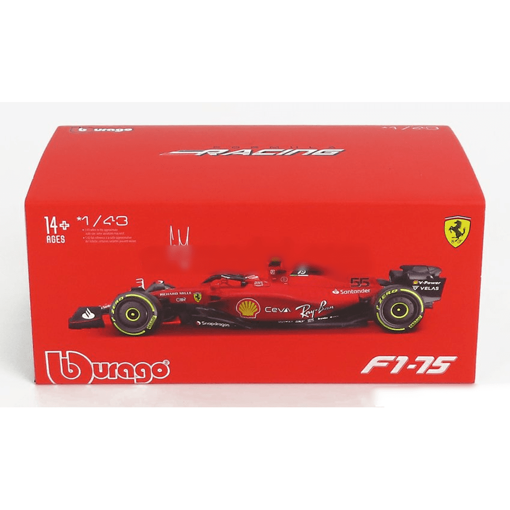 F1 Ferrari F1-75 #55 2022 - Carlos Sainz Jr. c/Piloto 1/43