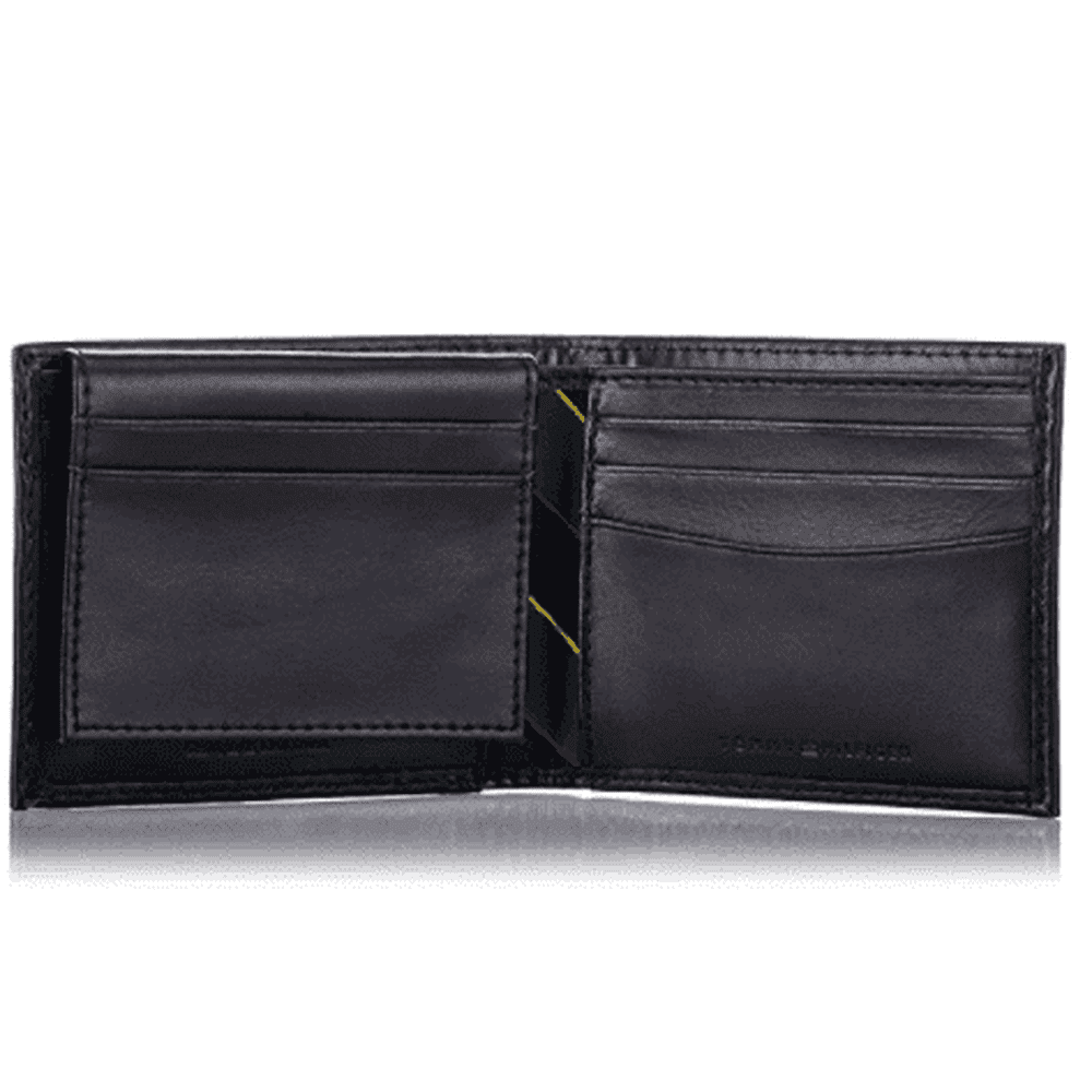 Tommy Hilfiger - Billetera para Hombre Bifold Negro