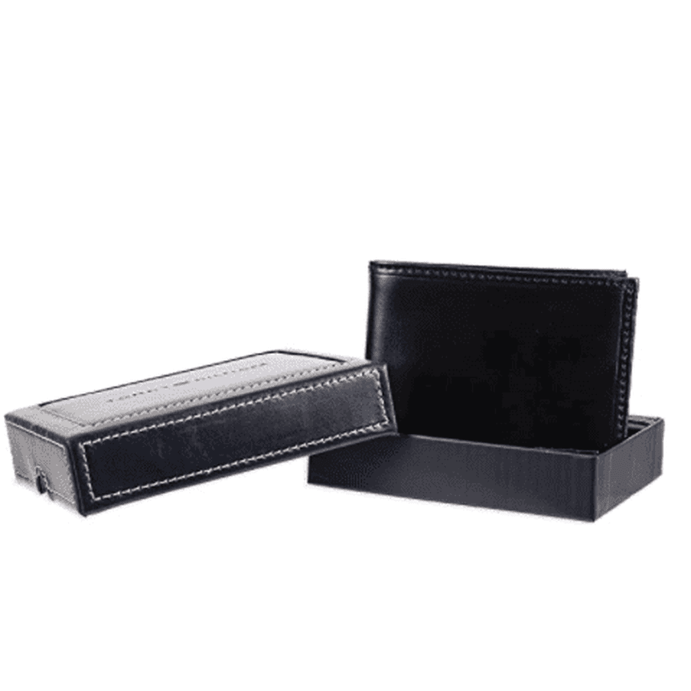 Tommy Hilfiger - Billetera para Hombre Bifold Negro