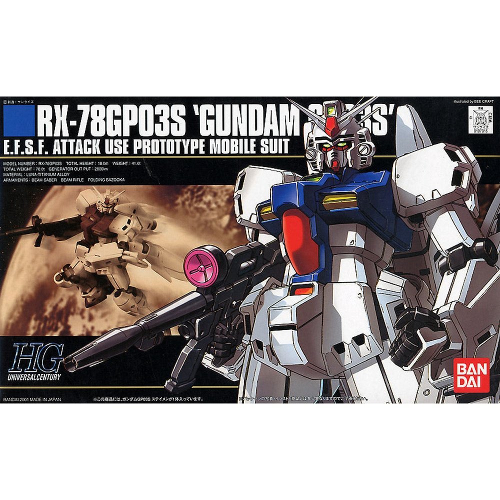 HGUC #25 RX-78GP03S Gundam Stamen Model Kit 1/144 toysmaster