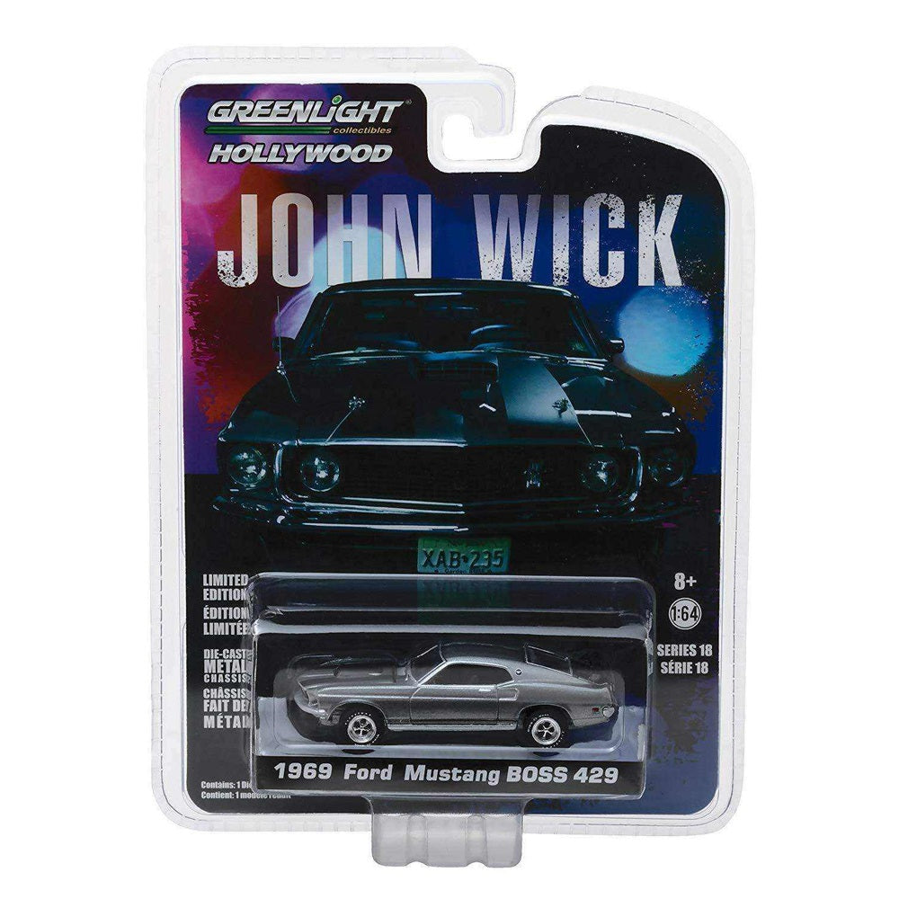 HOLLYWOOD SERIES 18 - JOHN WICK - 1969 FORD MUSTANG BOSS 429 1/64
