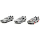 Back to the Future - Time Machine Delorean Set 3-Pack 1/32