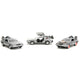Back to the Future - Time Machine Delorean Set 3-Pack 1/32