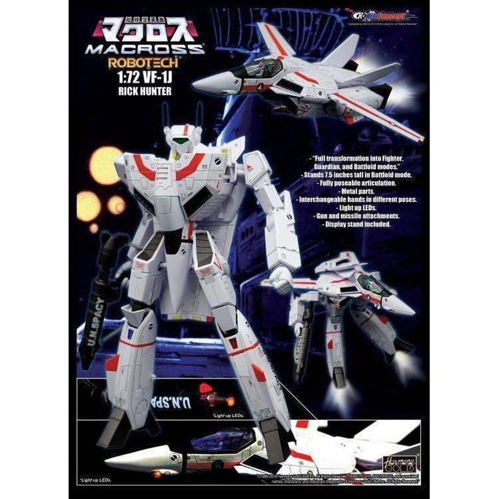 *PRE-VENTA* Robotech VF-1J Valkyrie Rick Hunter 1/72 toysmaster