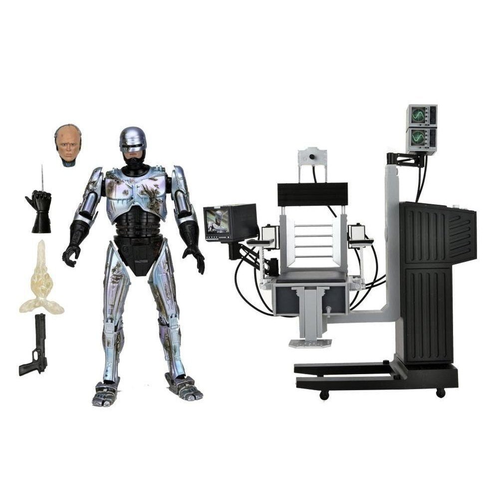Ultimate Battle Damaged RoboCop con Silla