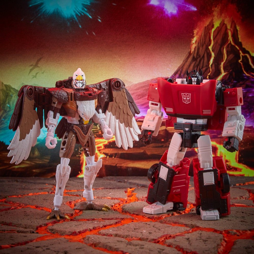 Transformers Kingdom Battle Across Time Collection Deluxe WFC-K42 Sideswipe & Maximal Skywarp