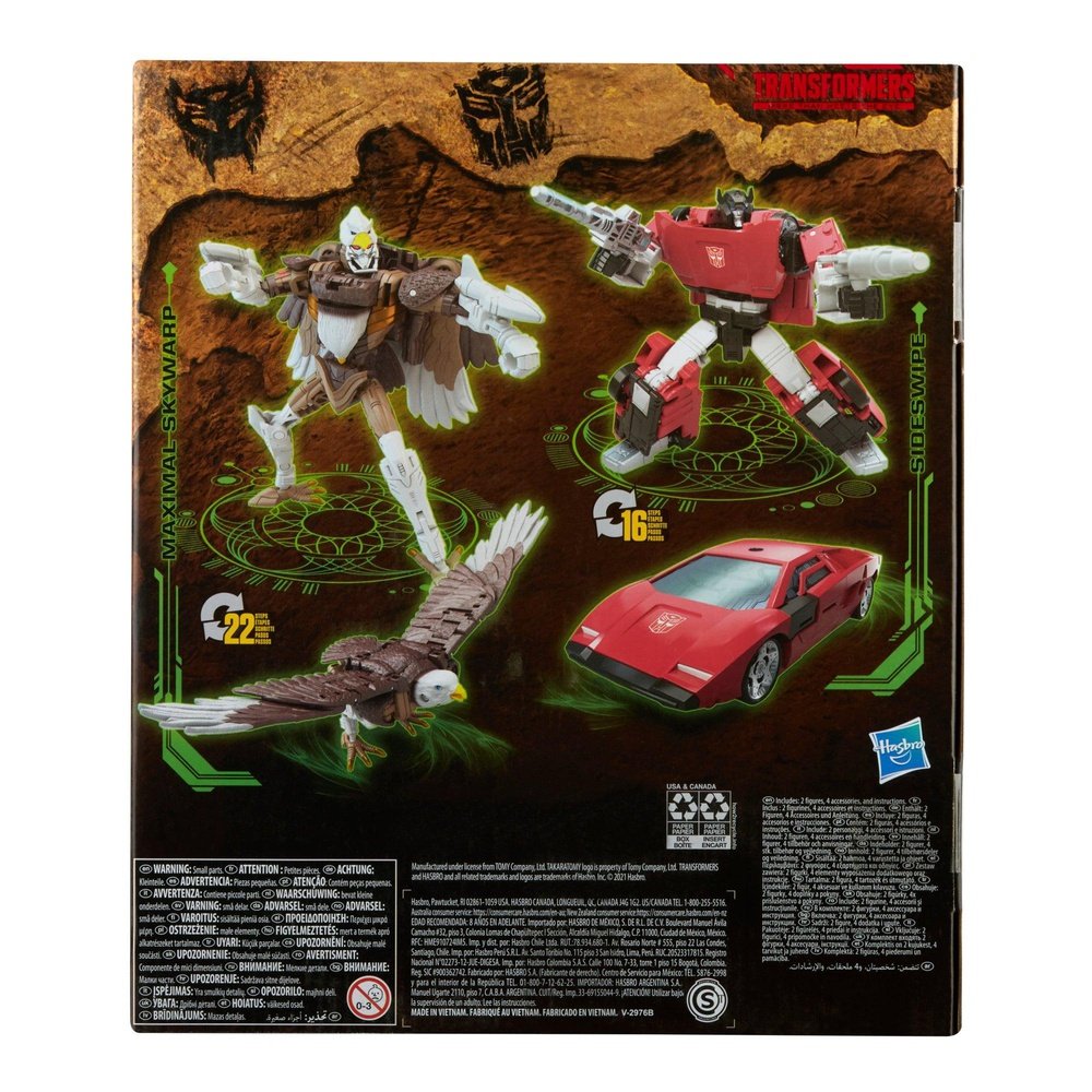 Transformers Kingdom Battle Across Time Collection Deluxe WFC-K42 Sideswipe & Maximal Skywarp