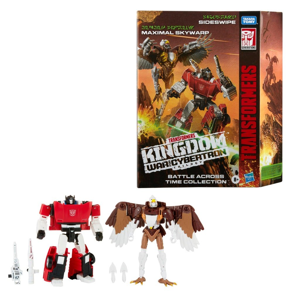 Transformers Kingdom Battle Across Time Collection Deluxe WFC-K42 Sideswipe & Maximal Skywarp