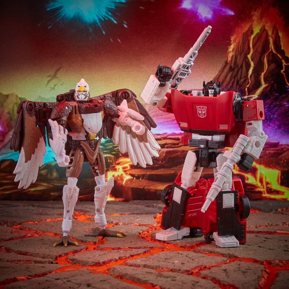 Transformers Kingdom Battle Across Time Collection Deluxe WFC-K42 Sideswipe & Maximal Skywarp