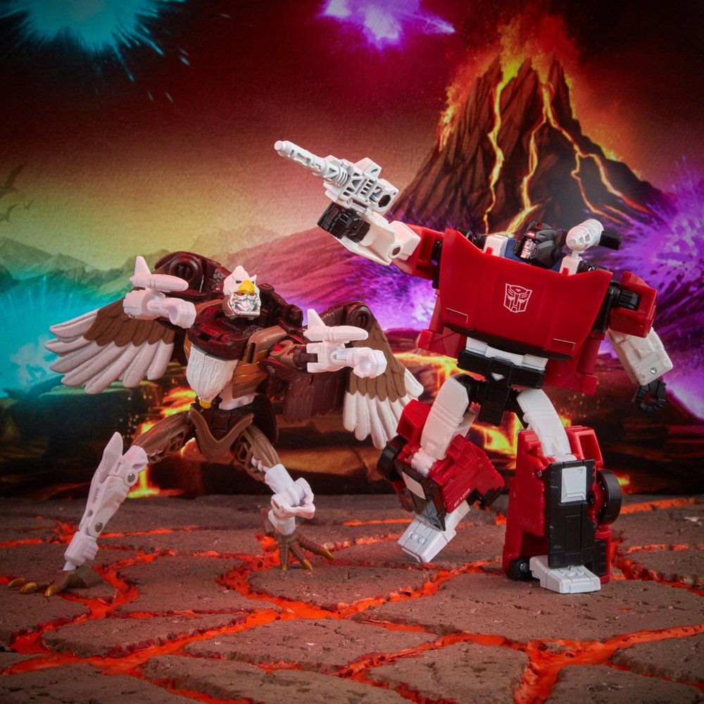 Transformers Kingdom Battle Across Time Collection Deluxe WFC-K42 Sideswipe & Maximal Skywarp
